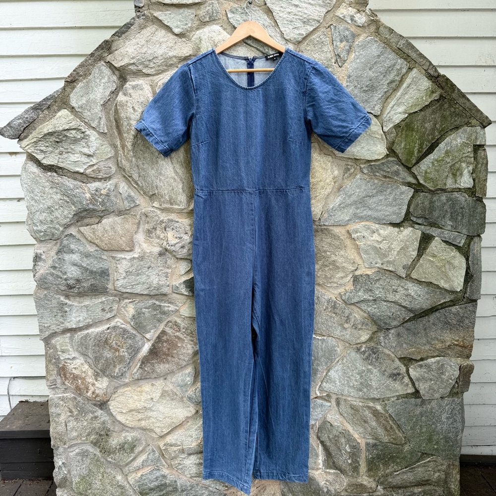 Ilana Kohn Lee Denim Blue Jumpsuit size 8
